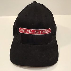REAL STEEL Crew Black Baseball Cap L-XL